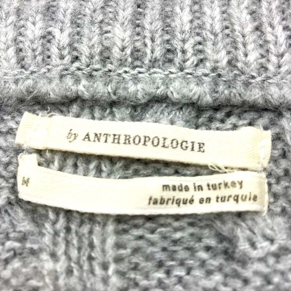 Anthropologie Cable Knit Oversize Sweater Layer Size M - Picture 10 of 12